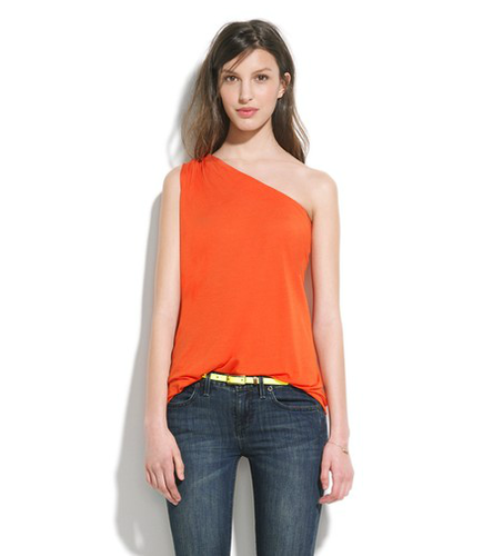 A looser silhouette and a one-shoulder cut means there's room to breathe. Plus, the brilliant hue will lighten up your look, whatever the occasion.
Madewell One-Shoulder Tank ($45)
A looser silhouette and a one-shoulder cut means there's room to breathe. Plus, the brilliant hue will lighten up your look, whatever the occasion.
Madewell One-Shoulder Tank ($45)