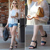 Kirsten Dunst Wearing Cutoffs