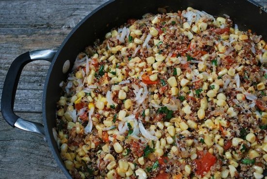 Corn and Manchego Quinoa Salad
