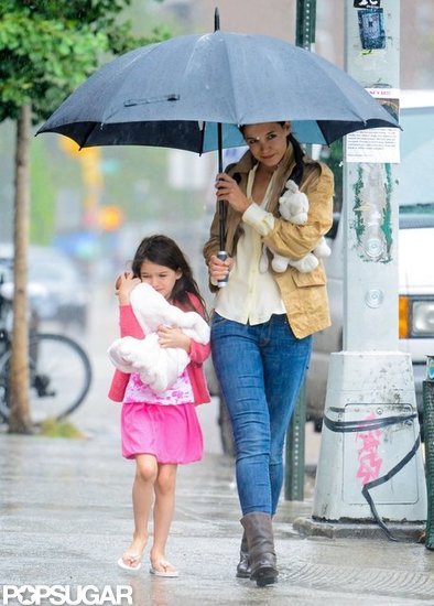 Katie and Suri Stick Close During a Summer Storm Katie and Suri Stick Close During a Summer Storm