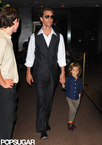 Matthew and Levi McConaughey walked together through the Empire Hotel in NYC.
Matthew and Levi McConaughey walked together through the Empire Hotel in NYC.