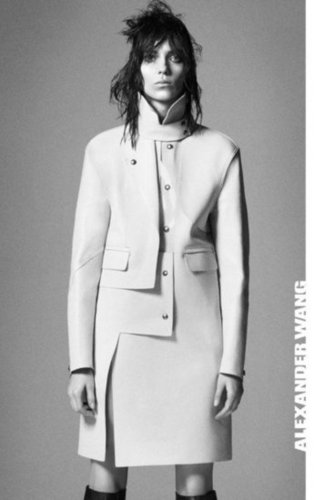 Alexander Wang's Fall 2012 campaign features streamlined and structured pieces.
Alexander Wang's Fall 2012 campaign features streamlined and structured pieces.