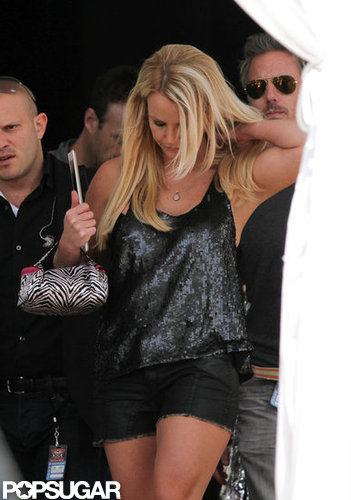 Jason Trawick walked behind Britney Spears.
Jason Trawick walked behind Britney Spears.