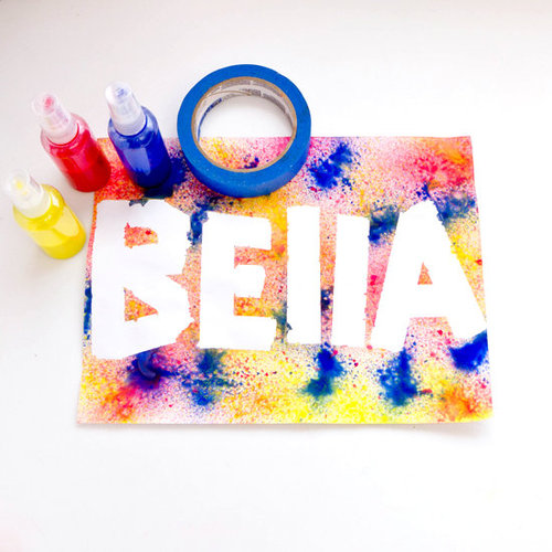 Spray Paint Craft For Kids