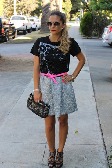 Redhawk Brigade T Shirt. Zara Dress. Black Gladiator Steve Madden Sandals Redhawk Brigade T Shirt. Zara Dress. Black Gladiator Steve Madden Sandals