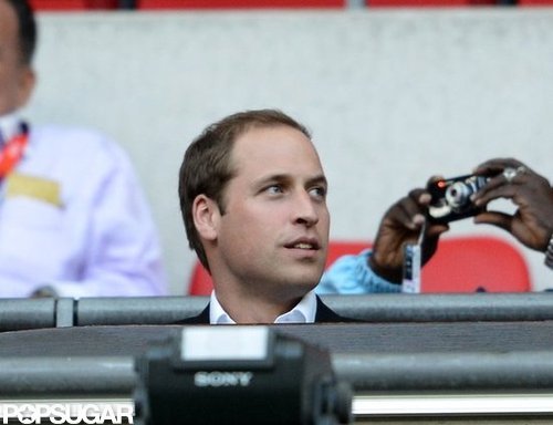 David and Brooklyn Beckham Support Team GB With Prince William David and Brooklyn Beckham Support Team GB With Prince William