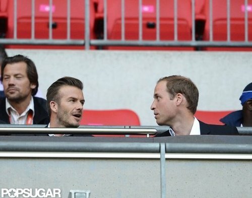 David and Brooklyn Beckham Support Team GB With Prince William David and Brooklyn Beckham Support Team GB With Prince William