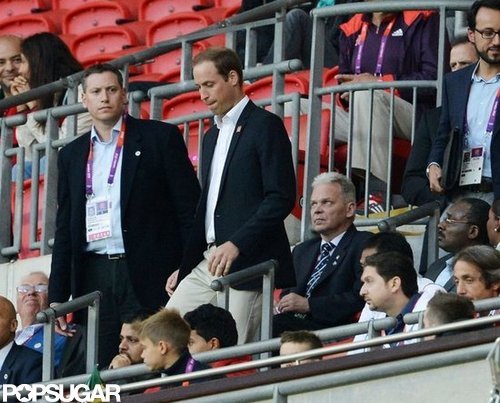 David and Brooklyn Beckham Support Team GB With Prince William David and Brooklyn Beckham Support Team GB With Prince William