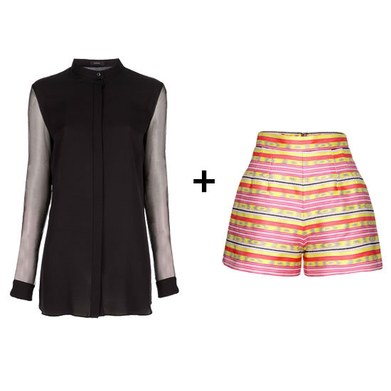 Mix up your black blouse sensibility. Instead of pairing it with a safer choice, we think a striped high-waisted style puts a more vibrant, but totally work-friendly, twist on the chic top.
Get the look:
Joseph Silk Blouse ($227)
Carven High-Waisted Jacquard Shorts ($365)
Mix up your black blouse sensibility. Instead of pairing it with a safer choice, we think a striped high-waisted style puts a more vibrant, but totally work-friendly, twist on the chic top.
Get the look:
Joseph Silk Blouse ($227)
Carven High-Waisted Jacquard Shorts ($365)