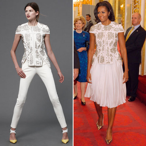 Michelle Obama at the Olympics in J. Mendel