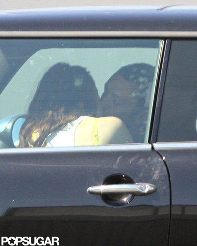 Kristen Stewart made out with Rupert Sanders in her car.
Kristen Stewart made out with Rupert Sanders in her car.