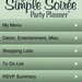 Liza's Simple Soirée Party Planner