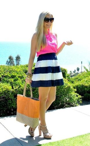 Pink & Navy