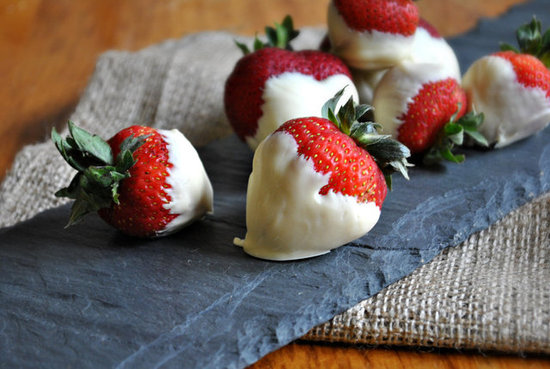 White Chocolate Covered Strawberries