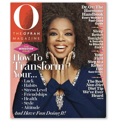 Oprah's Natural Hair on O Magazine September 2012 Cover