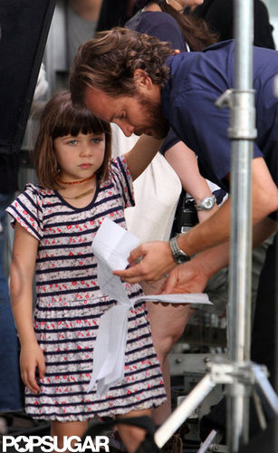 Dad Peter Sarsgaard spent time with Ramona on set in NYC.
Dad Peter Sarsgaard spent time with Ramona on set in NYC.