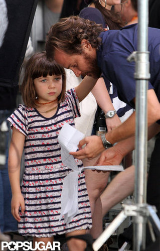Peter Sarsgaard got a visit on set from daughter Ramona.
Peter Sarsgaard got a visit on set from daughter Ramona.