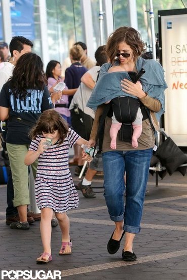 Maggie Gyllenhaal held hands with Ramona and carried Gloria on the set of Very Good Girls in NYC.
Maggie Gyllenhaal held hands with Ramona and carried Gloria on the set of Very Good Girls in NYC.