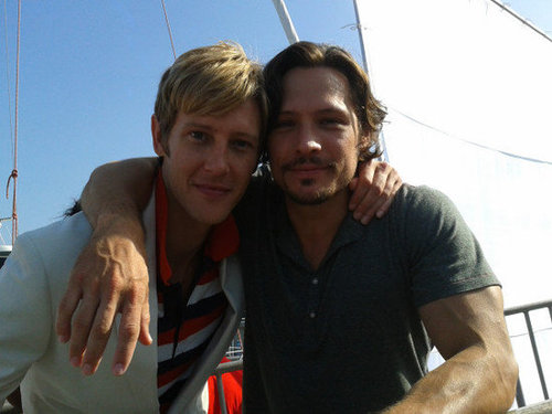 Gabriel Mann and Nick Wechsler sailed the sea while shooting the second season of Revenge.
Source: Twitter user Gabriel_Mann
Gabriel Mann and Nick Wechsler sailed the sea while shooting the second season of Revenge.
Source: Twitter user Gabriel_Mann