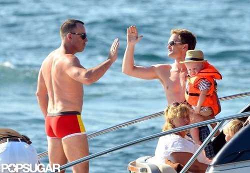 Neil Patrick Harris and David Furnish high-fived in Saint-Tropez.
Neil Patrick Harris and David Furnish high-fived in Saint-Tropez.