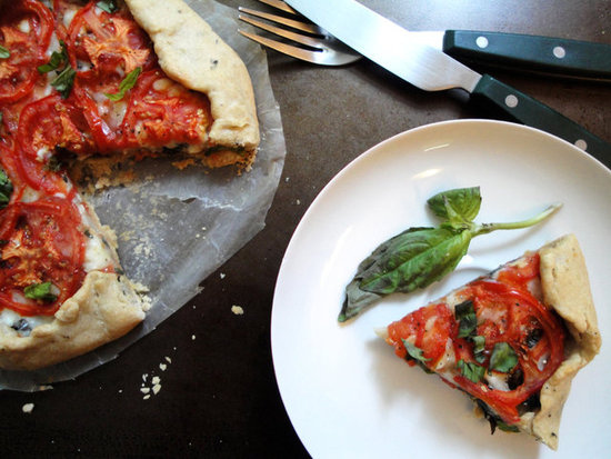 tomato tart rustic free form