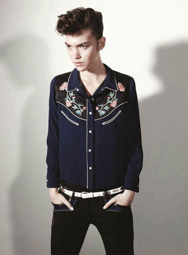 Arizona Muse is the picture of cool in Isabel Marant's Western-inspired Fall ad campaign.
Arizona Muse is the picture of cool in Isabel Marant's Western-inspired Fall ad campaign.