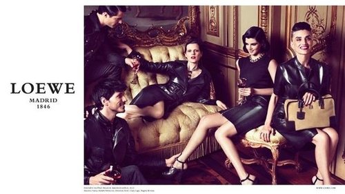 We imagine Loewe's Fall ad thought process here was: how to wear refined black ensembles, five ways.
We imagine Loewe's Fall ad thought process here was: how to wear refined black ensembles, five ways.