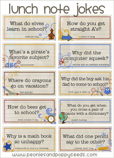 Lunch Note Jokes (free)