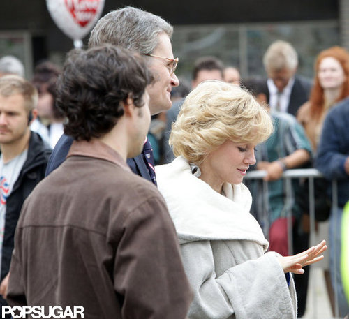 Naomi Watts had her hair styled like Princess Diana.
Naomi Watts had her hair styled like Princess Diana.