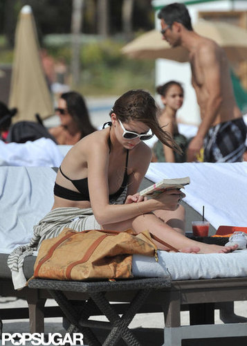 Mischa Barton brought Jennifer Egan's A Visit From the Goon Squad to the beach in Miami in December 2011.
Mischa Barton brought Jennifer Egan's A Visit From the Goon Squad to the beach in Miami in December 2011.