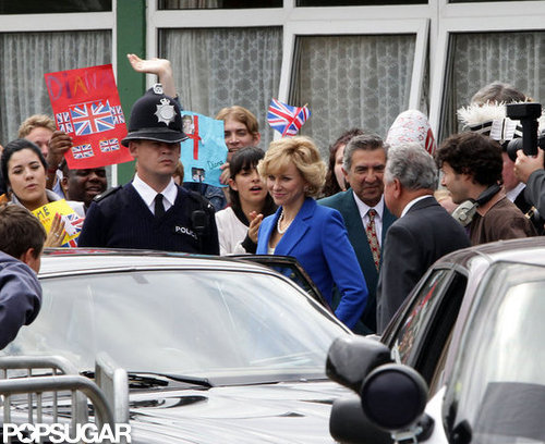 Naomi Watts filmed as Princess Diana on set and got into a car.
Naomi Watts filmed as Princess Diana on set and got into a car.