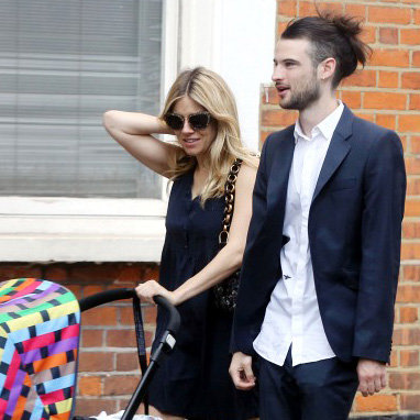 Sienna Miller and Tom Sturridge With Baby | Pictures