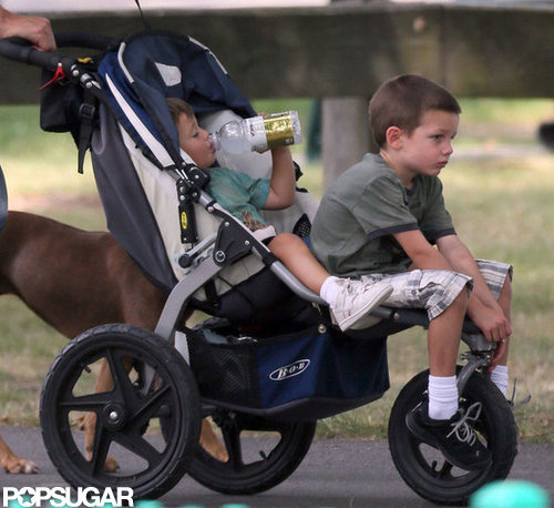 Jack and Benjamin got a push from Tom.
Jack and Benjamin got a push from Tom.