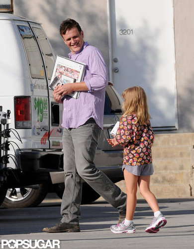 Jason Segel and Matilda Ledger had fun together during an outing in LA.
Jason Segel and Matilda Ledger had fun together during an outing in LA.