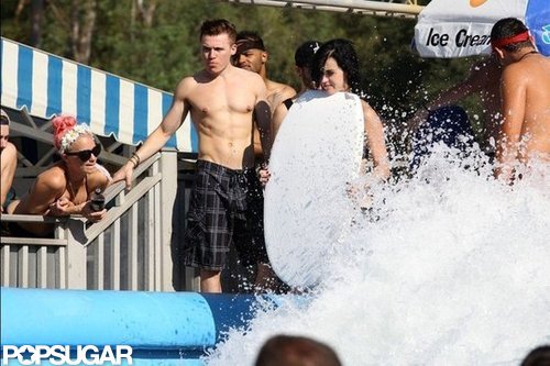 Katy Perry Sports a Bikini During a Day at a Water Park Katy Perry Sports a Bikini During a Day at a Water Park