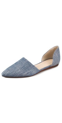 Jenni Kayne Chambray d'Orsay Flats