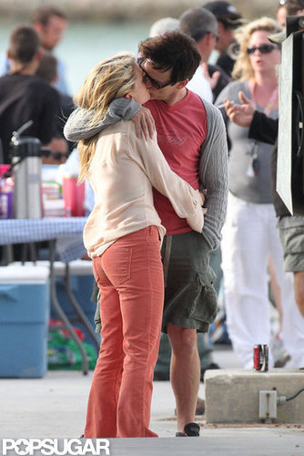 Stephen Moyer greeted Anna Paquin with a kiss when she visited him on the Florida set of Free Ride in November 2011.
Stephen Moyer greeted Anna Paquin with a kiss when she visited him on the Florida set of Free Ride in November 2011.