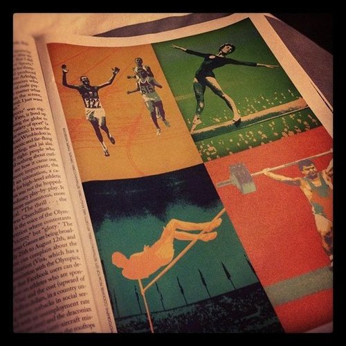 Anniescudder was reading about the Olympics in New York Magazine instead of watching.
Anniescudder was reading about the Olympics in New York Magazine instead of watching.