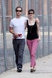 Anne Hathaway and her fiancé Adam Shulman
