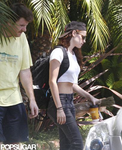 Kristen Stewart stepped out in LA for the first time.
Kristen Stewart stepped out in LA for the first time.