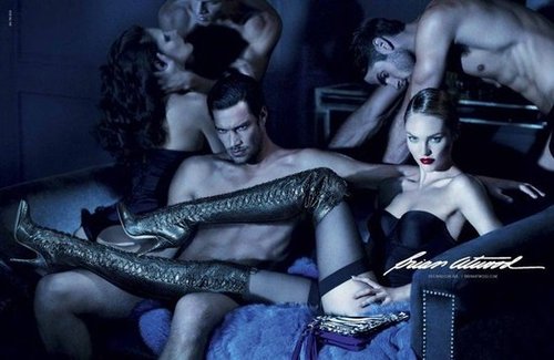 Exotic thigh-high boots prove seriously sexy Brian Atwood accessories.
Exotic thigh-high boots prove seriously sexy Brian Atwood accessories.