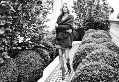 Liu Jo's Fall campaign features a layered-up Kate Moss as its star.
Liu Jo's Fall campaign features a layered-up Kate Moss as its star.