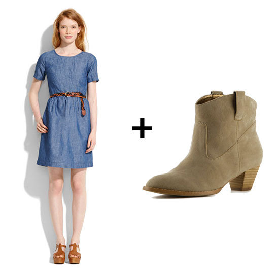 We Love: Denim Dresses + Boots We Love: Denim Dresses + Boots