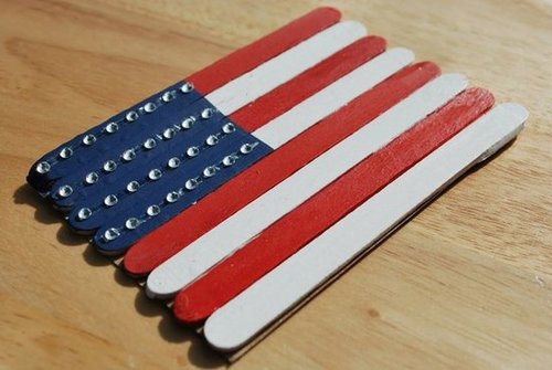 Craft Stick Flag Craft Stick Flag