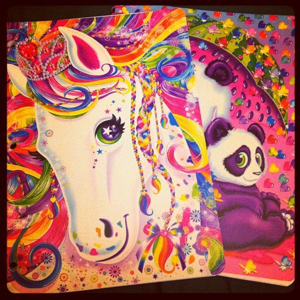 Carrying Our Lisa Frank Folders Carrying Our Lisa Frank Folders