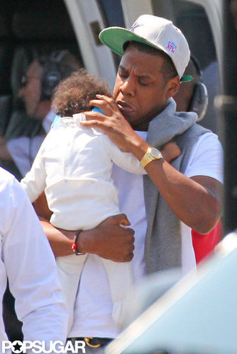 Jay-Z checked on his baby girl, Blue Carter.
Jay-Z checked on his baby girl, Blue Carter.