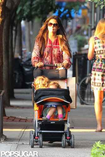 Camila Alves pushed Levi and Vida in a stroller.
Camila Alves pushed Levi and Vida in a stroller.