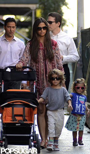 Camila Alves and Kids Keep Close to Matthew McConaughey in Manhattan Camila Alves and Kids Keep Close to Matthew McConaughey in Manhattan