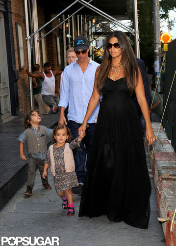 Camila Alves and Kids Keep Close to Matthew McConaughey in Manhattan Camila Alves and Kids Keep Close to Matthew McConaughey in Manhattan