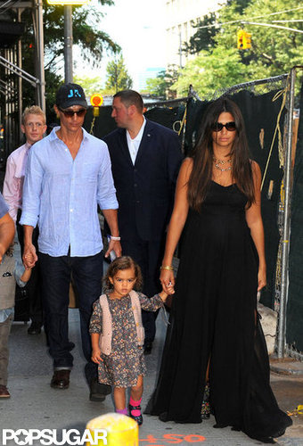 Camila Alves and Kids Keep Close to Matthew McConaughey in Manhattan Camila Alves and Kids Keep Close to Matthew McConaughey in Manhattan